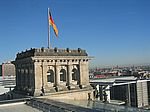 Blick vom Reichstag &uuml;ber Berlin